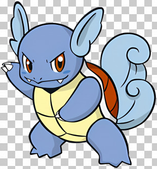 Wartortle - Blue Turtle Cartoon Character PNG