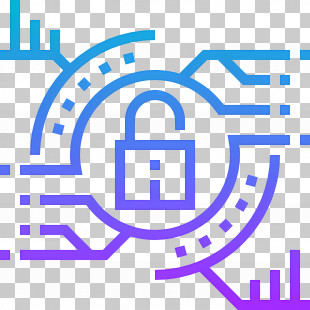Cybersecurity - Abstract Cybersecurity Lock Symbol PNG