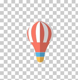 Hot Air Balloon Flat Design PNG