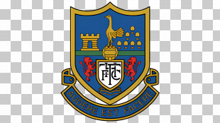 Tottenham Hotspur Logo - Blue And Gold Shield Logo With Emblems PNG