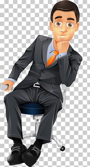 person sitting on chair clipart