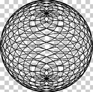 Wire-frame Model Sphere PNG, Clipart, Black And White, Circle ...