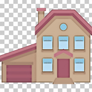 pink house clipart