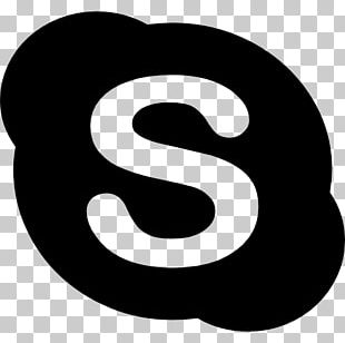 black skype icon