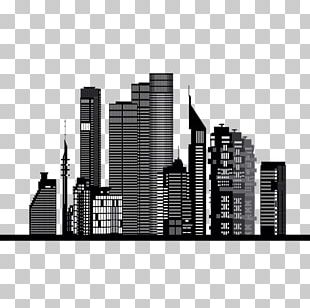 Black And White Skyline Silhouette Skyscraper PNG, Clipart, Angle, Art ...