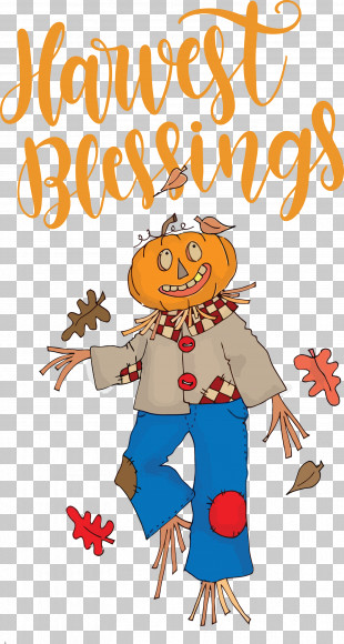Harvest Blessings Thanksgiving Autumn PNG