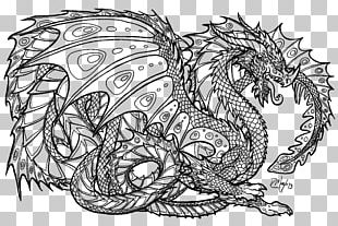 Coloring Book Chinese Dragon Chinese New Year Dragon Dance PNG, Clipart ...