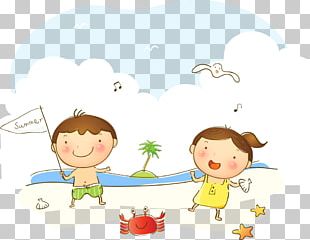 Illustration Sea Design Child Beach PNG