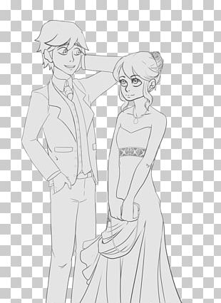 Drawing Line Art Dress Sketch PNG