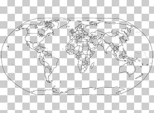 Transparent blank thin world map - b1a