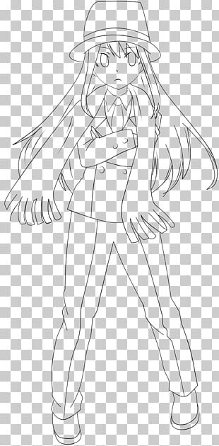 Line Art Figure Drawing White Cartoon PNG