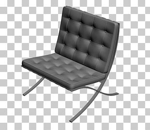 Barcelona Chair Furniture Computer-aided Design PNG
