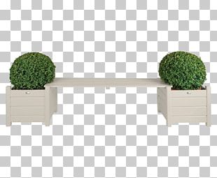 Bench Flowerpot Flower Box Garden Furniture PNG